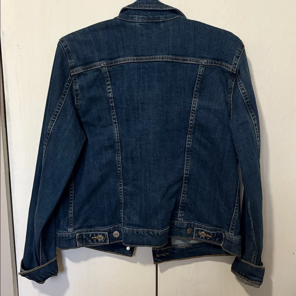 Levi's Dark Blue Denim Jacket Size L - Picture 6 of 12